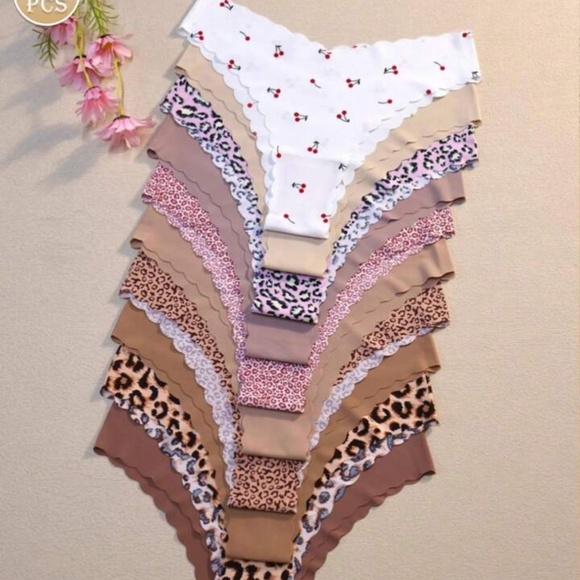 Women Seamless Wavy Edge Breathable Comfortable Soft Fabric Sexy Triangle - Picture 1 of 6